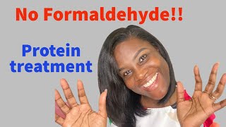 Relaxed hair protein treatment at home [upl. by Honeyman]