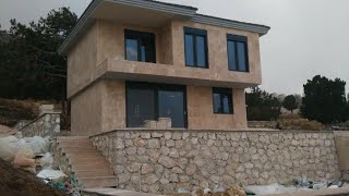 Traverten İç ve Dış Yüzey Kaplama  Travertine İnterior and Exterior Surface Coating [upl. by Guillemette]