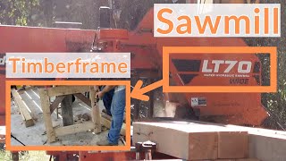 From Woodmizer LT70 to Timberframe MP260 amp Chain Mortiser in Action [upl. by Farr]