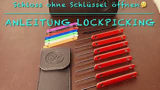 Anleitung für Anfänger ein Schloss Ohne Schlüssel öffnenLockpicking für EinsteigerAufsperrdienst [upl. by Shaylynn]