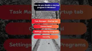 Disable a Startup Program in Windows  Quick Tips quiz [upl. by Gerik663]