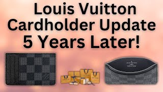 5YEAR UPDATE Louis Vuitton Neo Porte Cartes UPDATED REVIEW  BEST Minimal WalletCardholder [upl. by Wernher203]