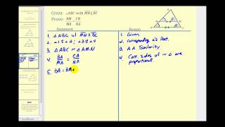 The Triangle Proportionality Theorem [upl. by Patience]