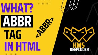 what is abbr tag in html and how to use it [upl. by Nedrob]