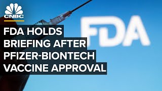 FDA holds briefing after granting PfizerBioNTech’s Covid vaccine full approval — 8232021 [upl. by Htirehc]