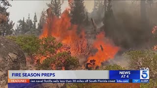 Wildfire season threatens Southern California [upl. by Nrehtac]