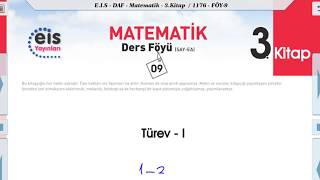 Matematik 3  Türev 1📏 [upl. by Anatol371]