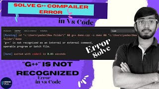 g is not recognized as an internal or external command visual studio code [upl. by Madora]