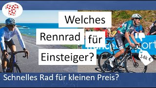 Welches Rennrad für Einsteiger in 2024 Rahmen Schaltung und Bremssystem für Hobbyradsportler [upl. by Adanama]