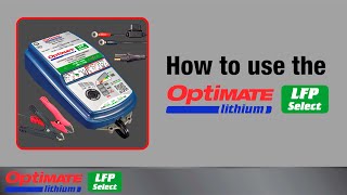 How to use the OptiMate Lithium LFP Select battery charger [upl. by Ecirtal]