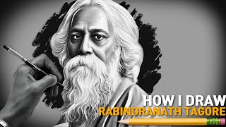 HOW I DRAW RABINDRANATH TAGORE [upl. by Berwick]