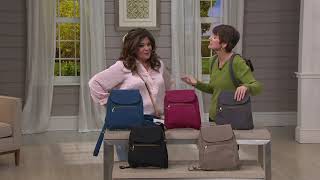 Travelon Anti Theft Signature Slim Backpack on QVC [upl. by Ynffit]