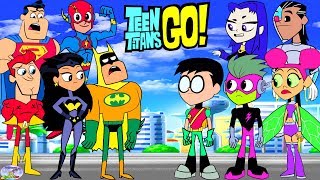 Teen Titans Go vs Batman Blackfire and friends Cartoon Character Swap  SETC [upl. by Karol719]