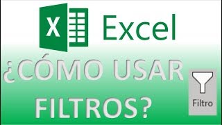 ¿COMO UTILIZAR FILTROS EN EXCEL [upl. by Ylurt983]