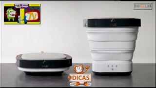 Conheça Mini Máquina de Lavar Dobrável Portátil  Balde de Lavagem Automática [upl. by Mohandis]