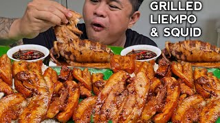 GRILLED LIEMPO  GRILLED SQUID  MUKBANG WITH RECIPE  MUKBANG PHILIPPINES [upl. by Kati]