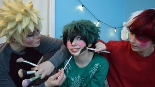 BNHA Boys Sleepover My Hero Academia Cosplay Skit [upl. by Robins]