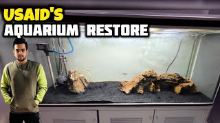 Usaids JEBO 6ft Aquarium Restoration amp Ejaz Saltwater Tank Setup For Sale  Imrans World [upl. by Evanne377]