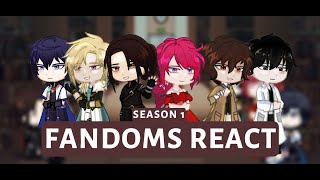 Fandoms React  SEASON 1  Set 2X [upl. by Aillemac569]