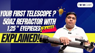 Perfect Budget Telescope at Affordable Price  Kson 50mm Refractor Telescope Review FOTOCART INDIA [upl. by Cooe]