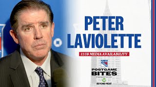 NYR  NJD Peter Laviolette Postgame Media Availability  November 18 2023 [upl. by Thaddaus]