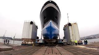 Karstensen The launch of the fishing vessel Christina S [upl. by Wolpert]