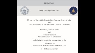 Inaugural Function on International Arbitration and the Rule of Law [upl. by Cointon906]