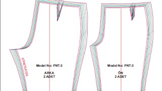 Modelistlik Elde kalıp Pantolon serilemesi Ders 36 [upl. by Rosalia130]