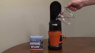 Clean a Chulux Coffee Maker with Safe amp Clean Eco Power Cleaning Cups [upl. by Dionis]