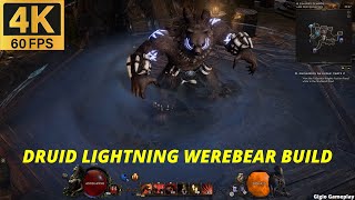 LAST EPOCH  BEST DRUID LIGHTNING WEREBEAR BUILD [upl. by Lebasiairam]