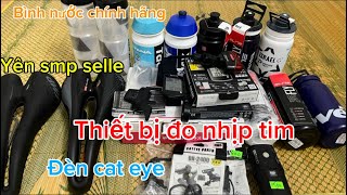 Đồng hồ đo tốc độ nhịp tim đèn cat eye yên smp mỏ quạ rất nhiều bình nước lh 0376436482 [upl. by Arnon]