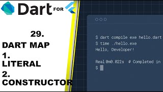 DART MAP  USING LITERAL amp CONSTRUCTOR  DART FOR FLUTTER TUTORIALS [upl. by Jonny]