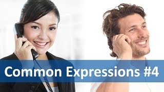 Common Expressions 4 Telephoning  English Listening amp Speaking Practice [upl. by Sudoeht487]