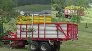 Silage Fassen im Gebirgigen Region mit Fendt Vario 716 und Pöttinger Europrofi Fassen von Grünfutter [upl. by Anire843]