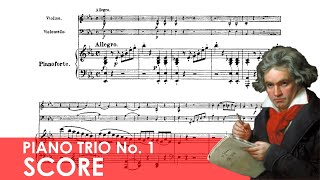 BEETHOVEN Piano Trio No 1 in Eflat major Op 1 No 1 Score [upl. by Colet]