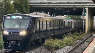 相鉄12000系12103編成が各駅停車海老名行きとして新川崎駅を通過するシーン（261M）20241051556 [upl. by Naman739]