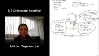 BJT Diff Amp Design Example 1 [upl. by Ysac]