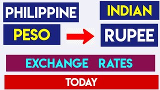 PHILIPPINE PESO TO INDIAN RUPEE Current Money Exchange Rates Today 10 OCTOBER 2024 [upl. by Zarger458]