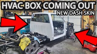 OBS Silverado HVAC Box Removal and Fitting New Dash Skin [upl. by Darcy]