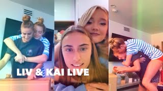 OLIVIA PONTON KAILA NOVAK LIVE  CUTE MOMENTS ON LIVE [upl. by Lamar]