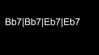 Bb7 Eb7 chord Vamp [upl. by Tuesday936]