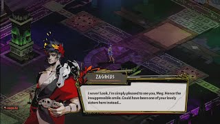 Zagreus flatters Hermes and cant stop smiling when he sees Meg  Hades [upl. by Trudy890]