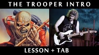 The Trooper Intro amp Harmony Lesson Adrian Smith [upl. by Norek624]