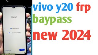 vivo y20 frp bypass 2024 [upl. by Aynnek]