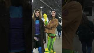 Marvel Cosplayers at Motor City Comic Con cosplay spiderman deadpool wolverine groot comiccon [upl. by Ahsemac]