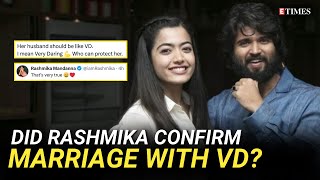 Did Rashmika Mandanna CONFIRM Wedding With Vijay Deverakonda Her VD Post Goes Viral [upl. by Walford467]