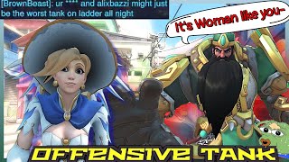 MISOGYNISTIC TANK VS EGIRL Overwatch 2 Toxic Moments funnymoments toxic toxicity [upl. by Kaila]