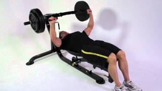 Bodybuilding  Rob Riches Chest amp Triceps Workout on Powertec Workbench Multipress amp Lat Machine [upl. by Cuhp]