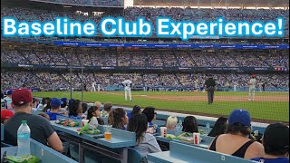 My Baseline Club Experience at Dodger Stadium [upl. by Inglebert]