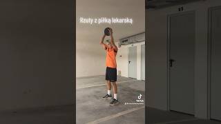 Rzuty piłką lekarską  motoryka  rutyna 🎾⚒️ shorts medball [upl. by Zephaniah]